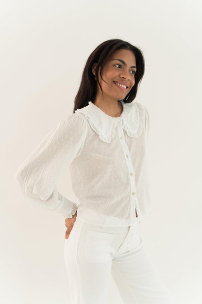 Diana White Blouse
