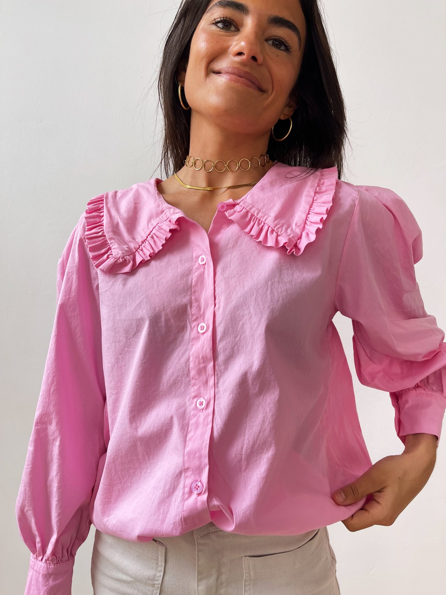 Camisa Daniella Fucsia