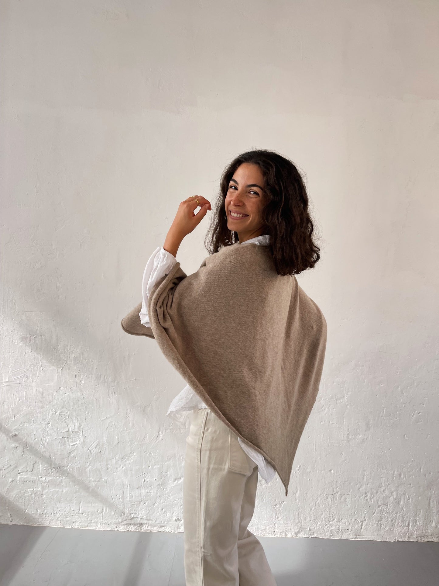 Poncho Beige