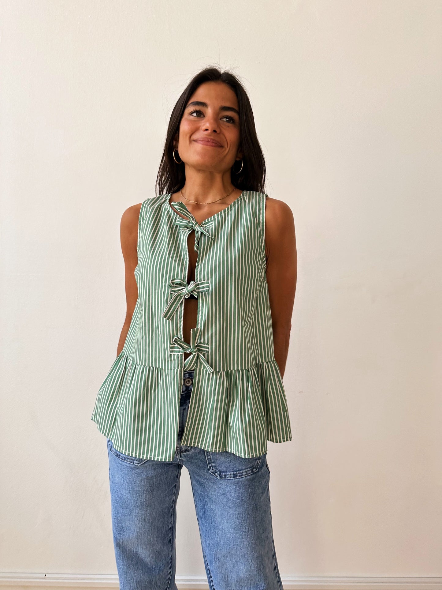 Blusa Ona Rayas Verde