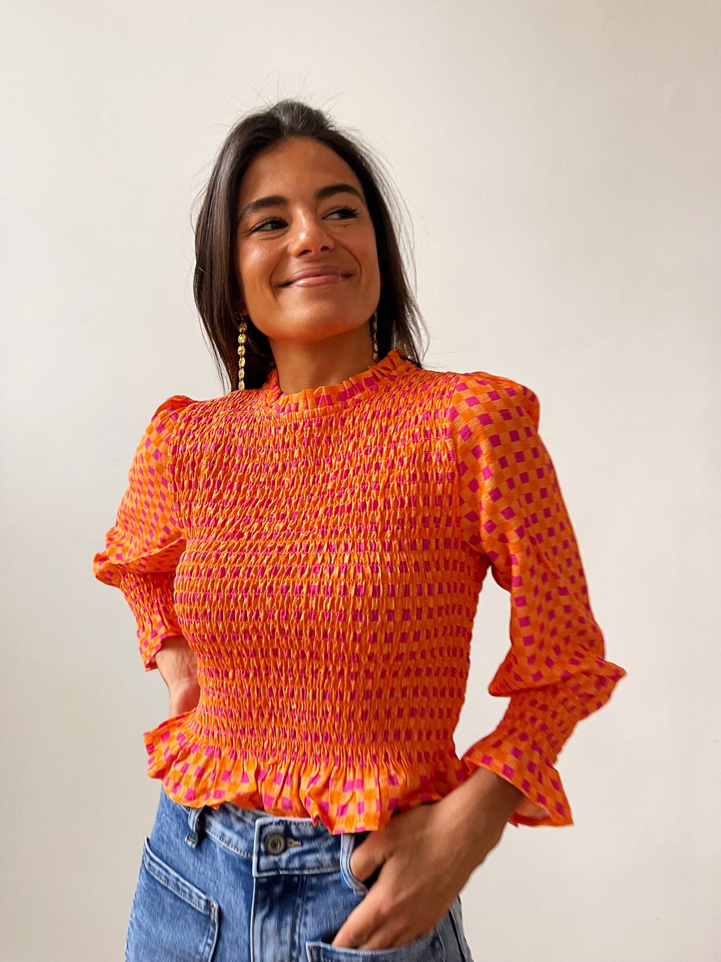 Orange Chía Blouse