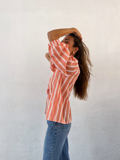 Blusa Bianca Naranja