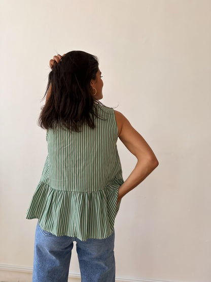 Blusa Ona Rayas Verde