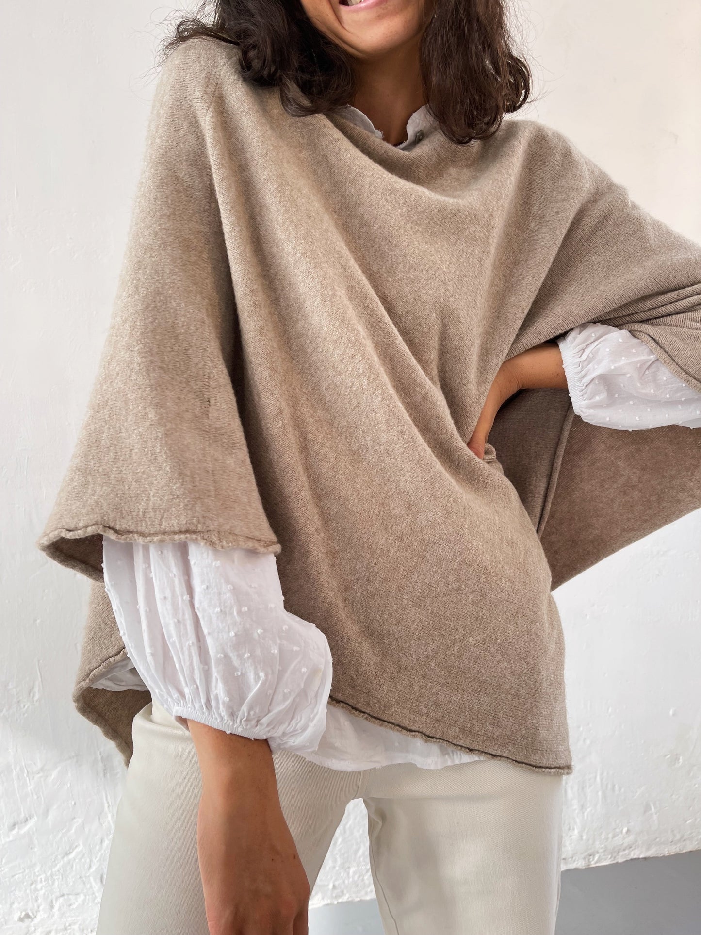 Poncho Beige