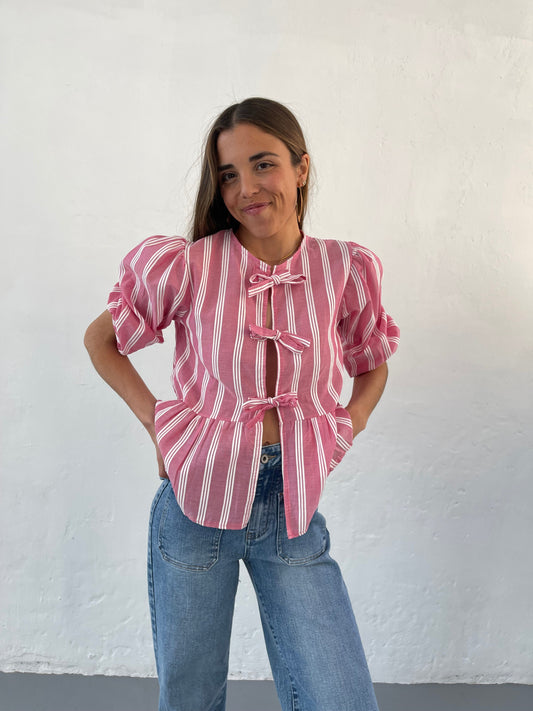 Blusa Bianca Rosa