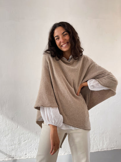 Poncho Beige