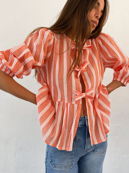 Blusa Bianca Naranja