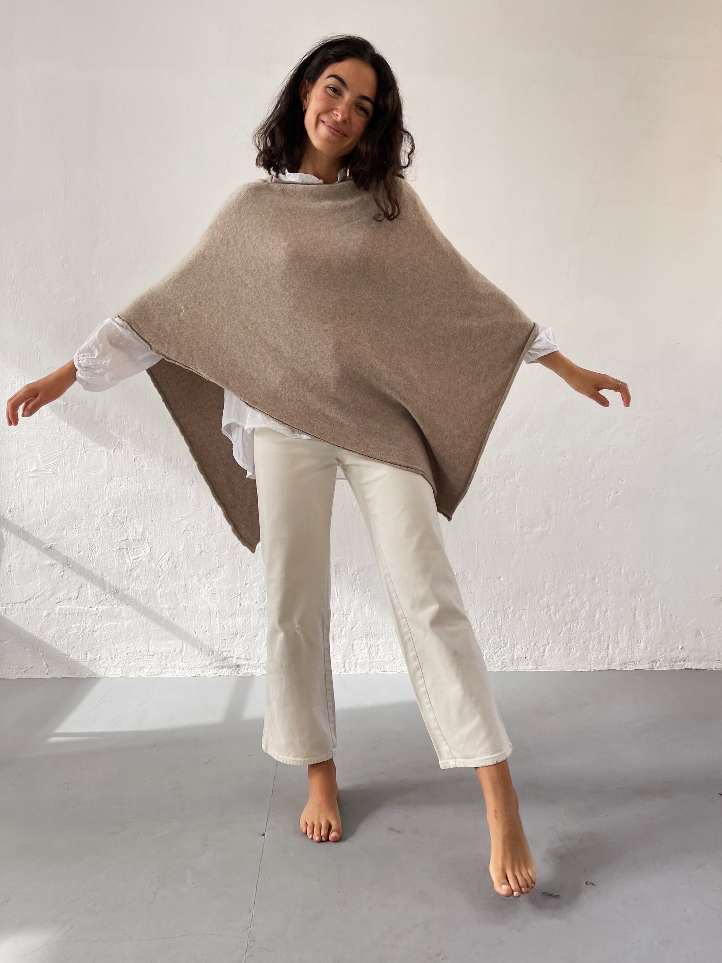 Poncho Beige