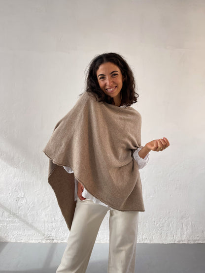 Poncho Beige