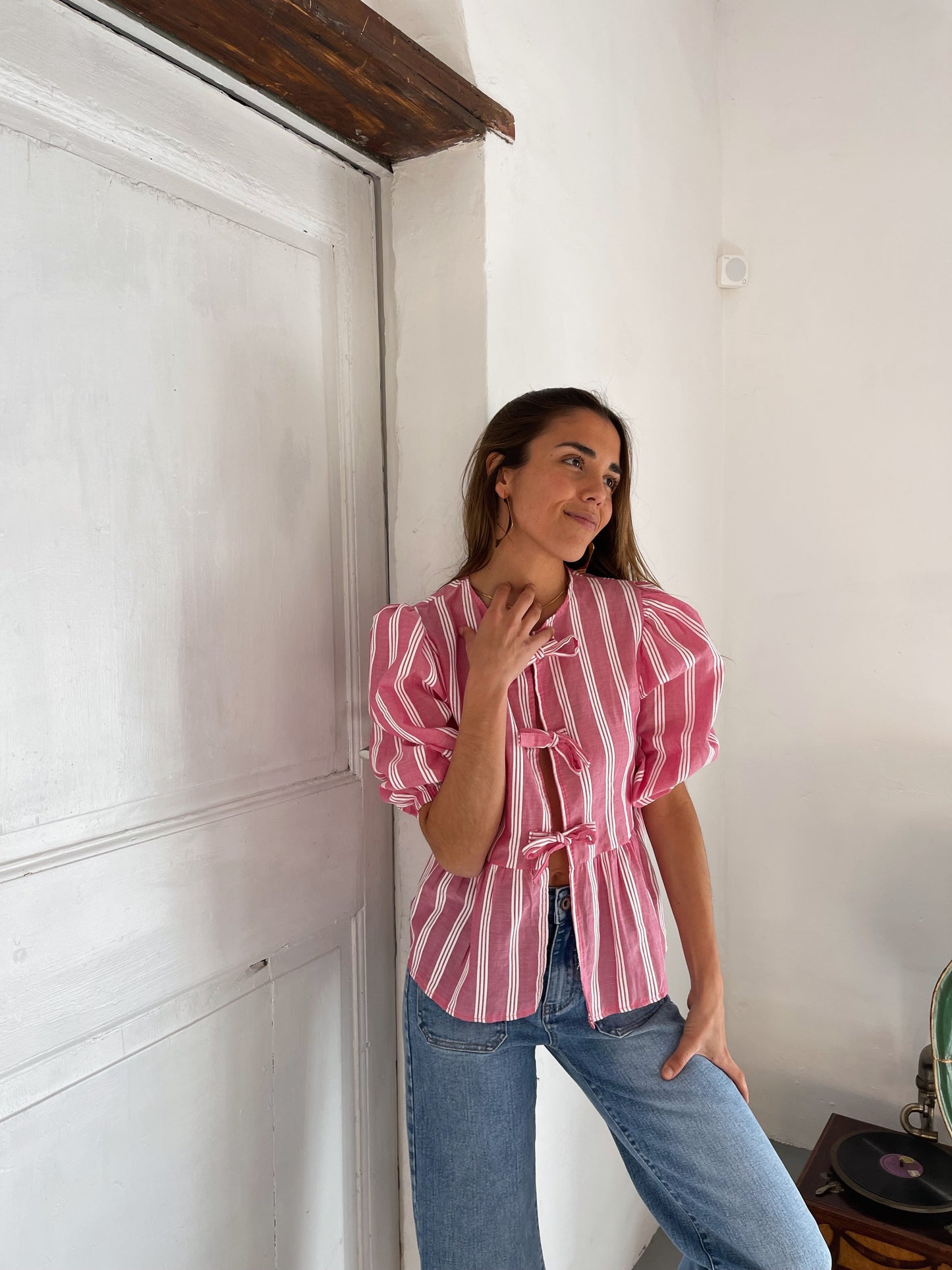 Blusa Bianca Rosa