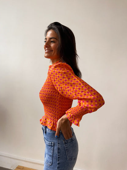 Orange Chía Blouse