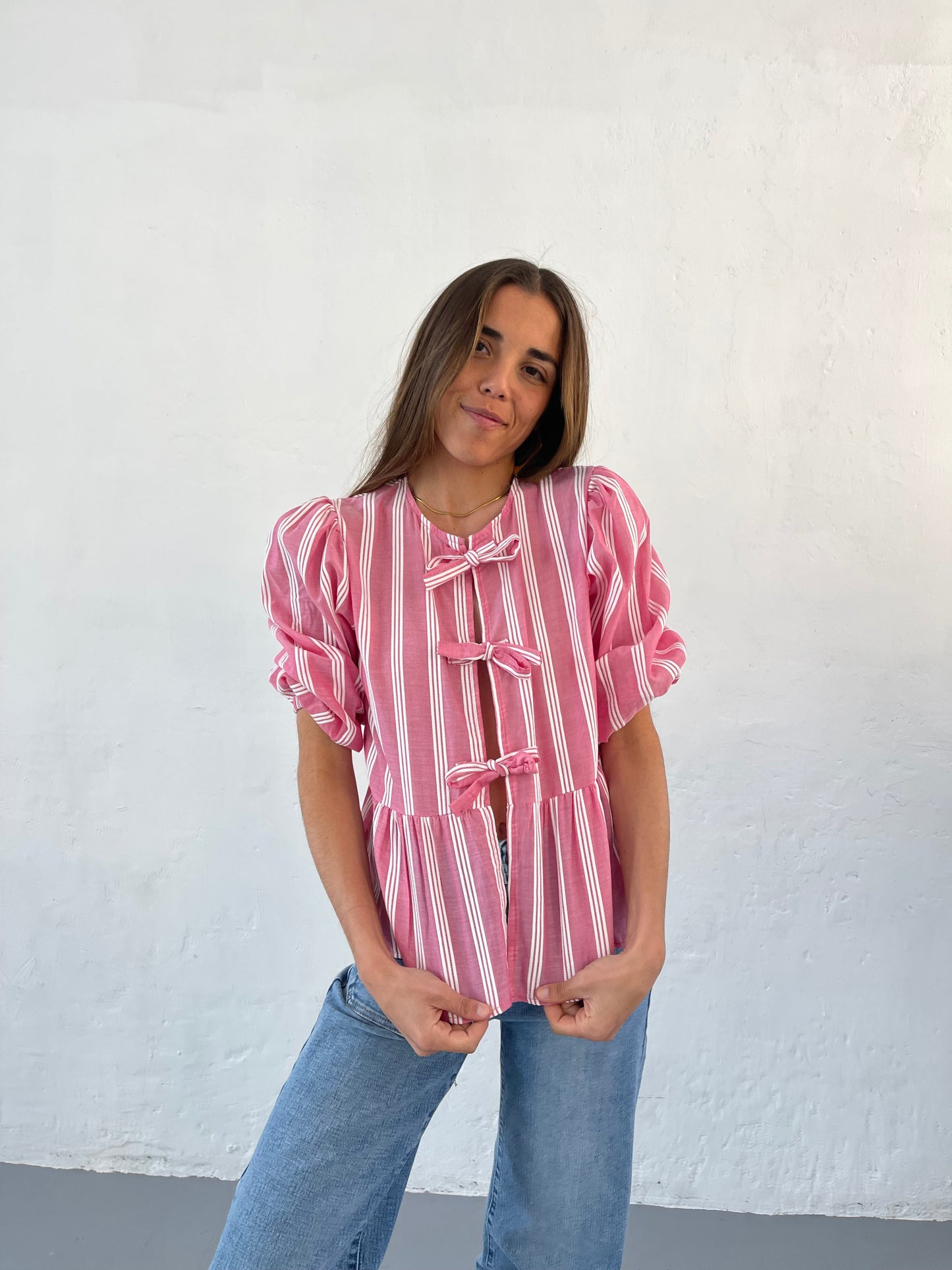 Blusa Bianca Rosa