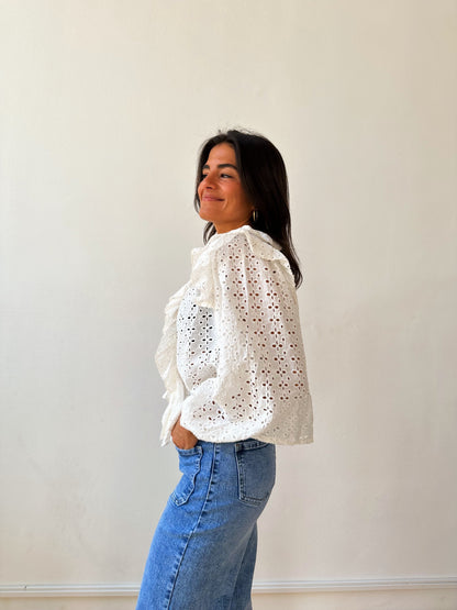 Blusa Charlotte Blanca