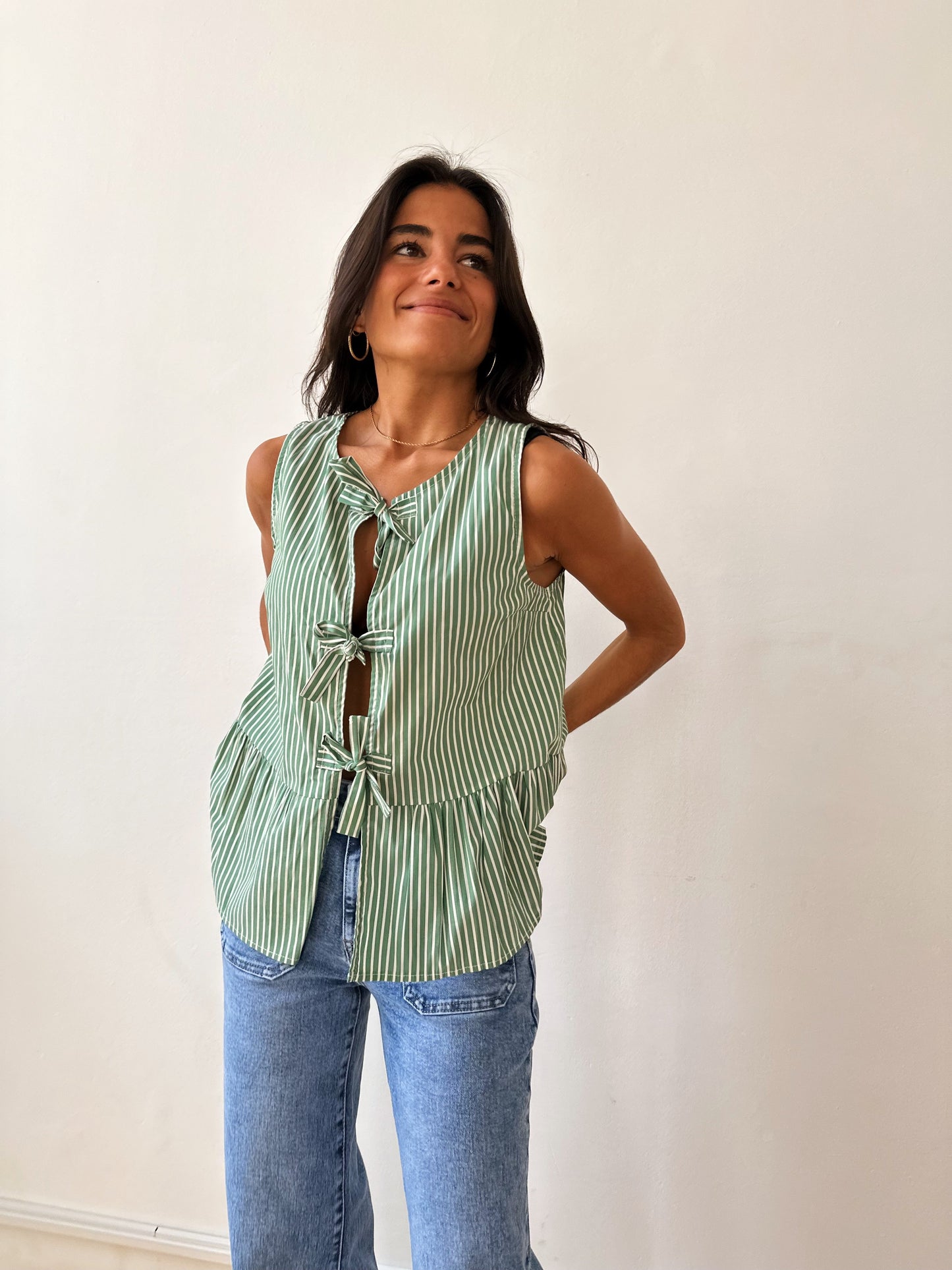 Blusa Ona Rayas Verde