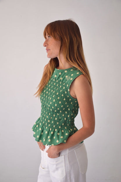 Top Cora Green Moles